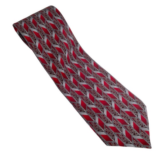 Geoffrey Beene Long Mens Silk Necktie Stain Resistant Fabric 66in - Picture 4 of 8